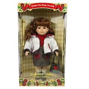 Collector's Choice Genuine Fine Bisque Porcelain Doll limited Edition‎ 17" Tall